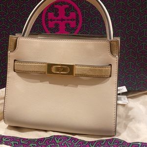 Tory Burch petite double bag cream